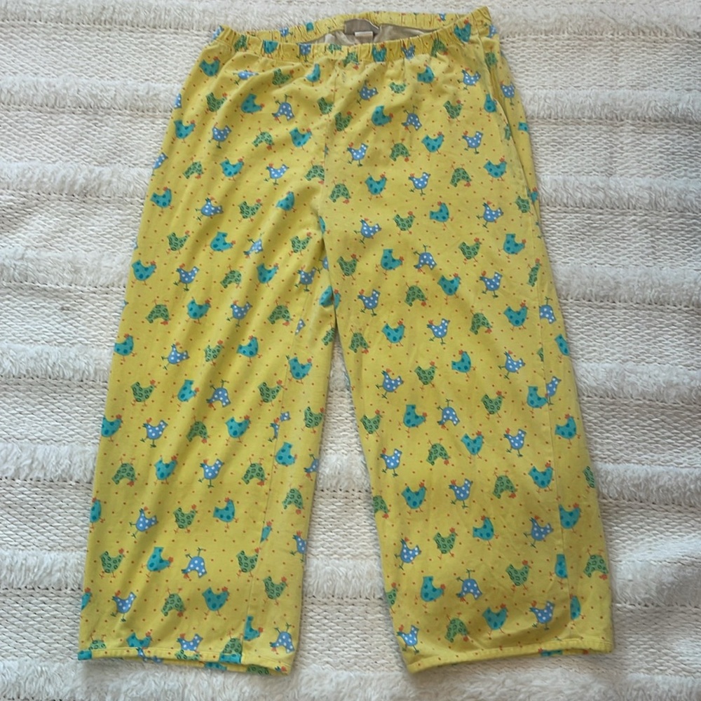 Vintage MCCC sportswear sleep pants
PJ pajama bottoms chickens 100% cotton S